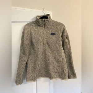 Patagonia Women's Better Sweater® 1/4-Zip Fleece in Pelican. Size medium